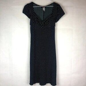 𝅺POLKA Dot Midi Dress M